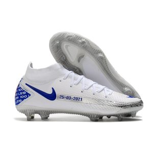 Kopačky Pánské Nike Phantom Generative Texture Elite DF FG – bílá modrá